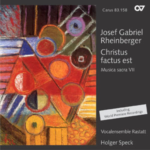 CD-Cover Christus factus est - Joseph Gabriel Rheinberger